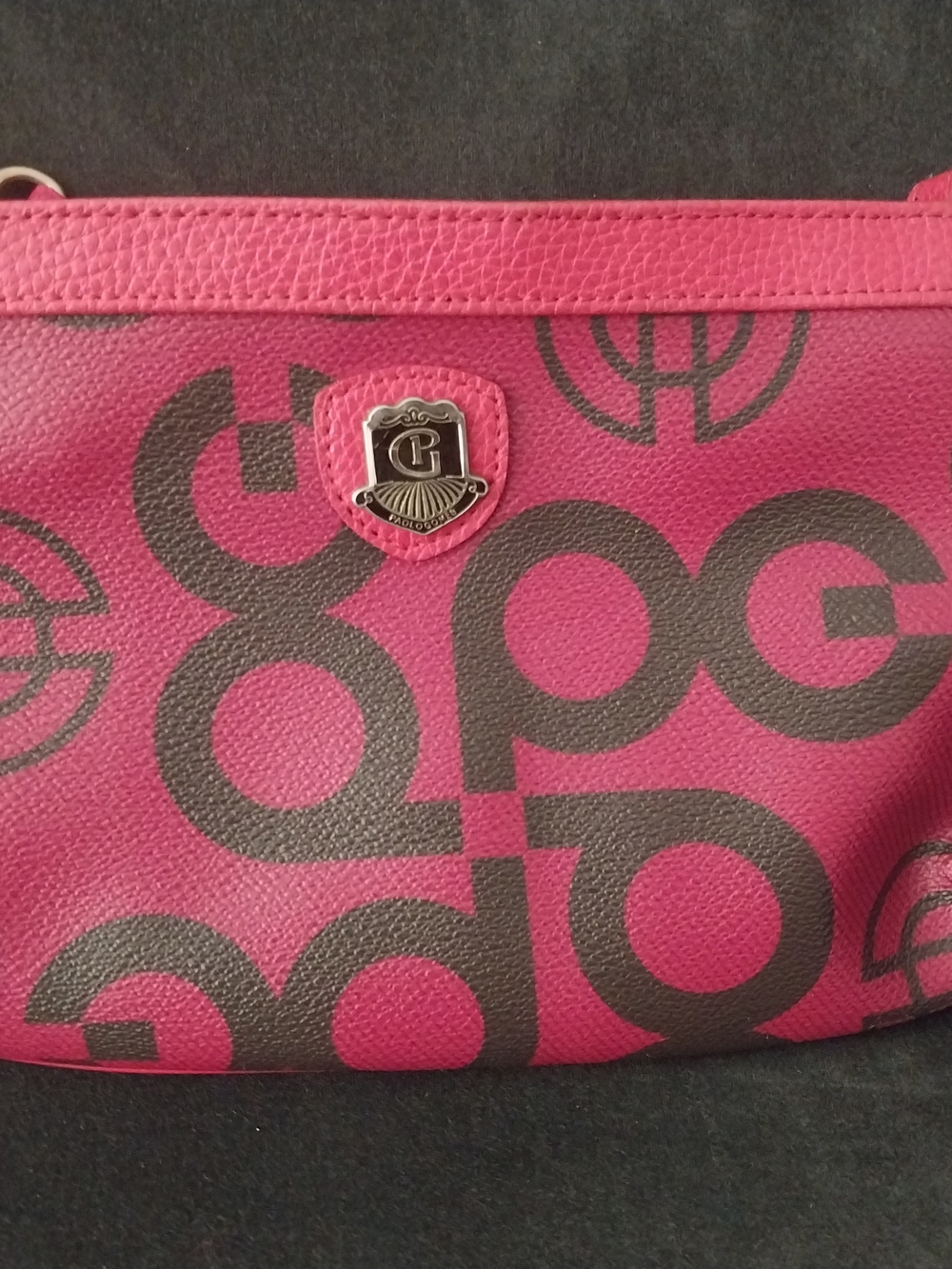 Paolo Gomes Pink Monogram Leather Bag